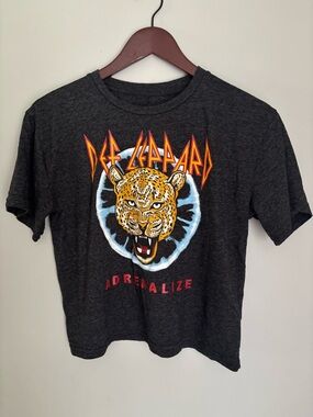 Def Leppard Adrenalize Graphic Tee - Dark Charcoal